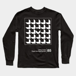 Flaunt the Imperfection - Minimalist Graphic Design Artwork Long Sleeve T-Shirt